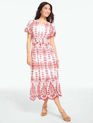 Women's Cotton Sale Fit and Flare Dresses | Talbots Women's Cotton Sale Fit and Flare Dresses | Talbots