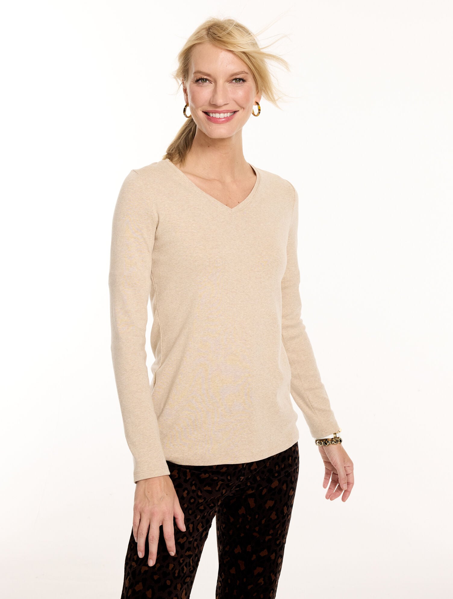 Pima V-Neck Tee