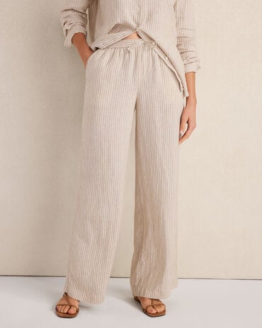 Everweave Linen Stripe Relaxed Pants