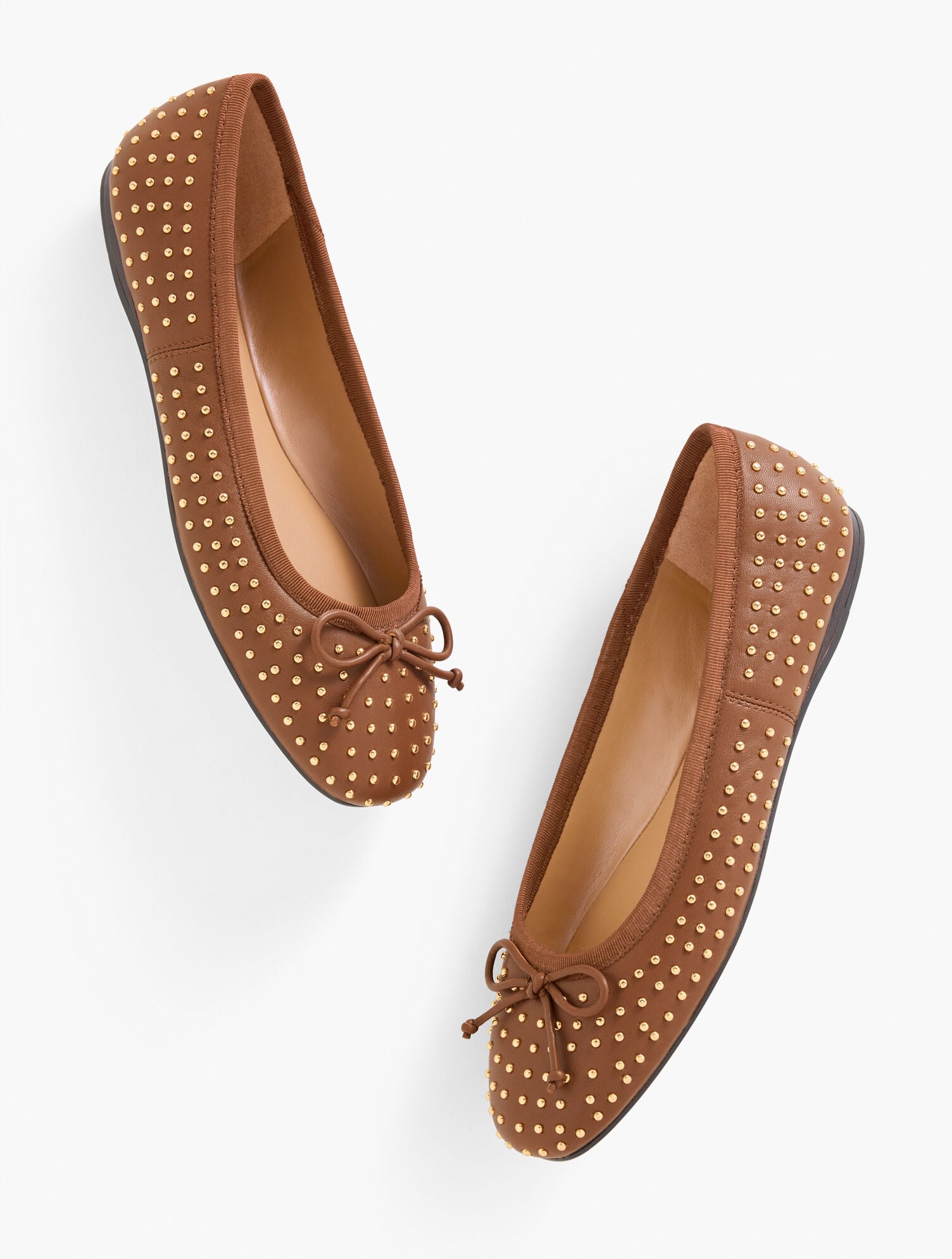 Blaine Soft Sole Studded Nappa Ballet Flats - image 1