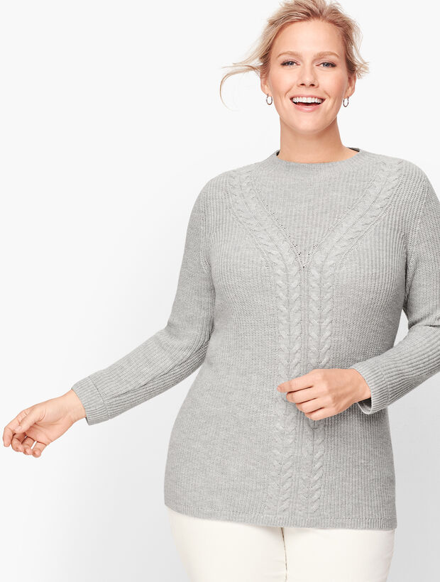 Cableknit Shaker Stitch Sweater