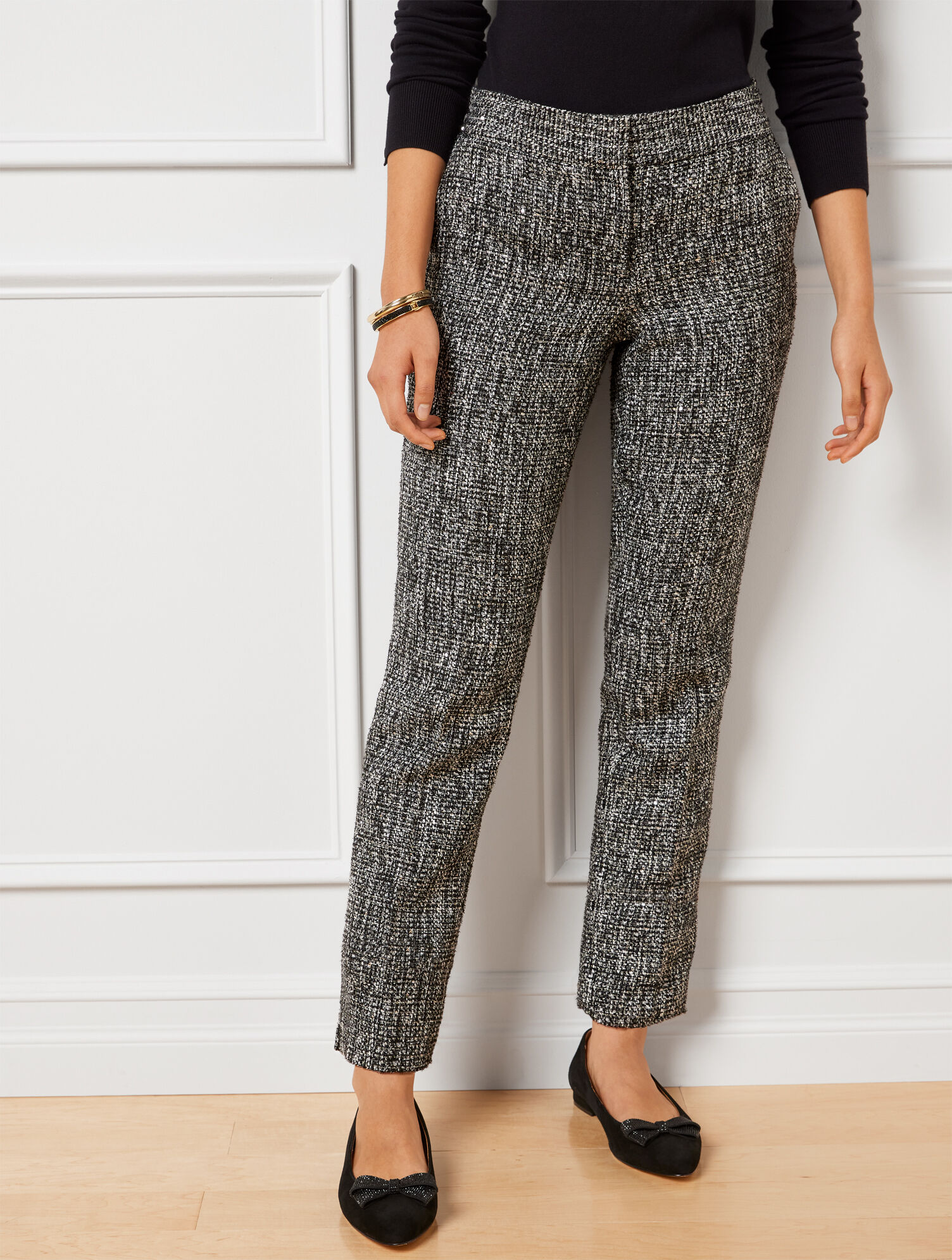 Talbots Hampshire Ankle Pants - Sequin Tweed | Talbots