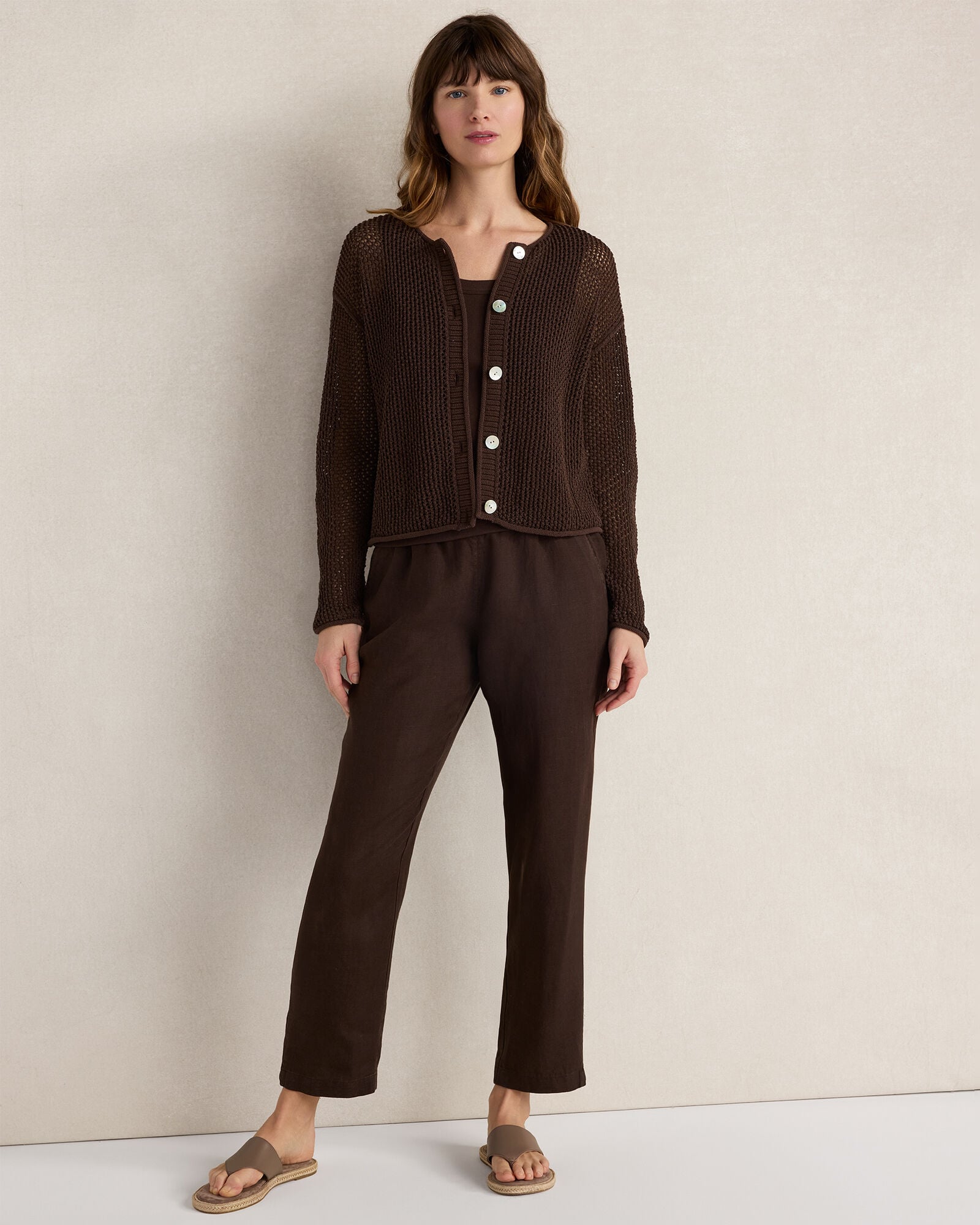 Linen Tapered Pants