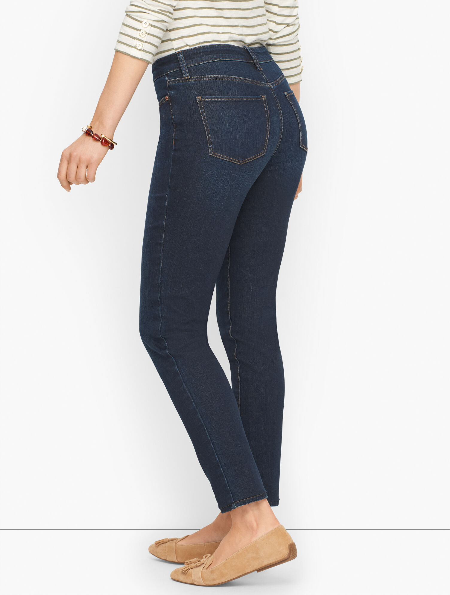 Plus Size Exclusive Slim Ankle Jeans - Meteor Wash - Curvy Fit