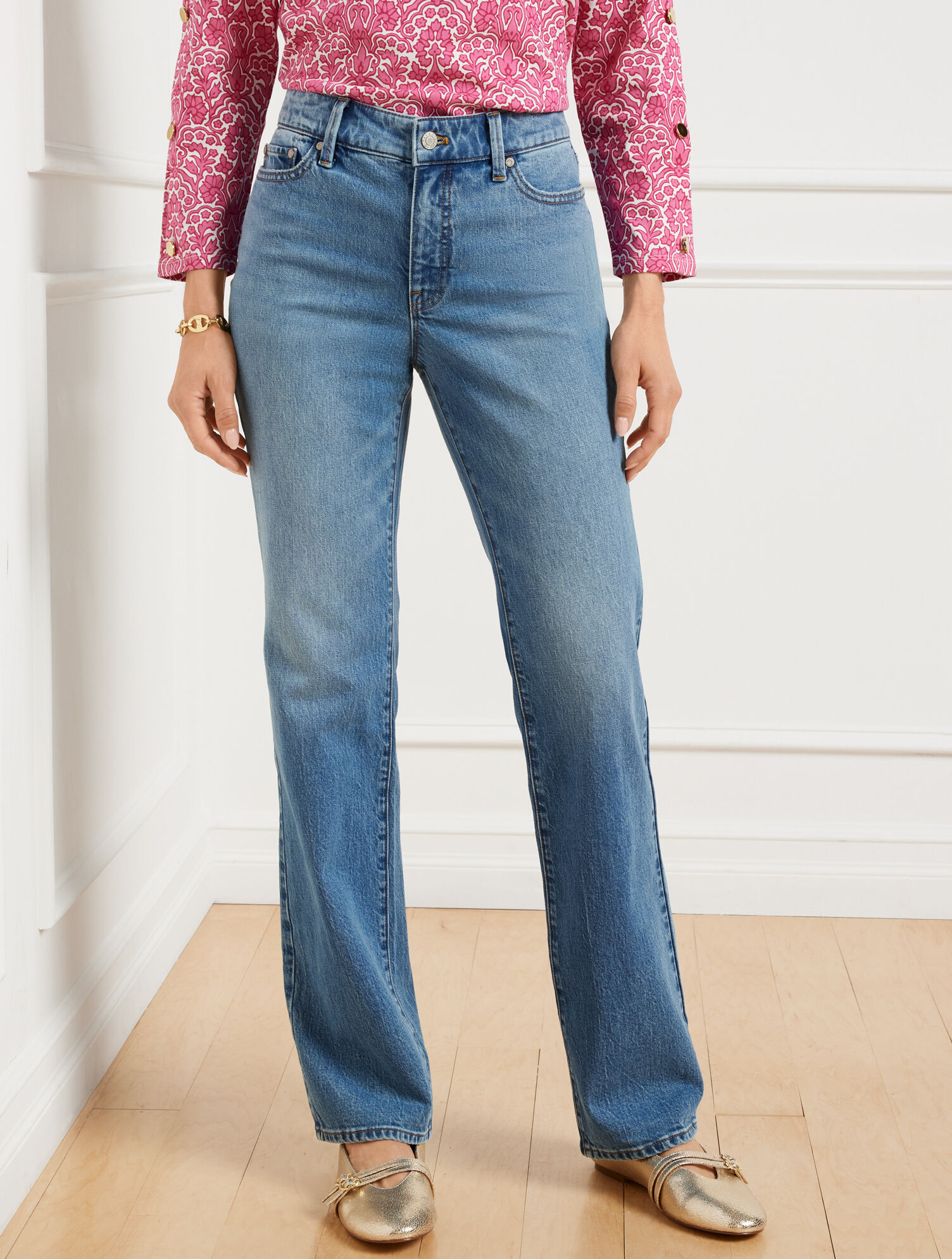 Jean Femme Boot Cut TALBOTS Heritage - Taille 8 Petite, Bleu, Occasion Très Bon État