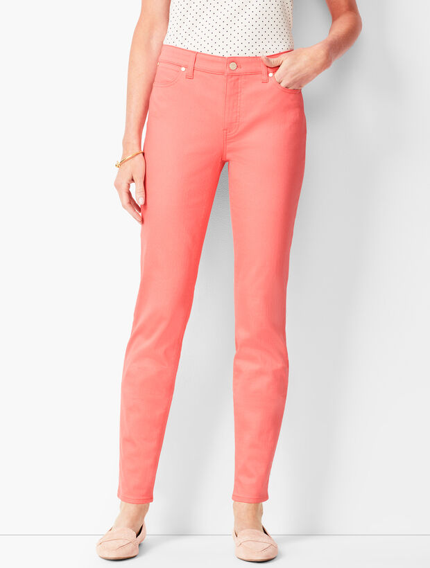 Slim Ankle Jeans - Coastal Coral