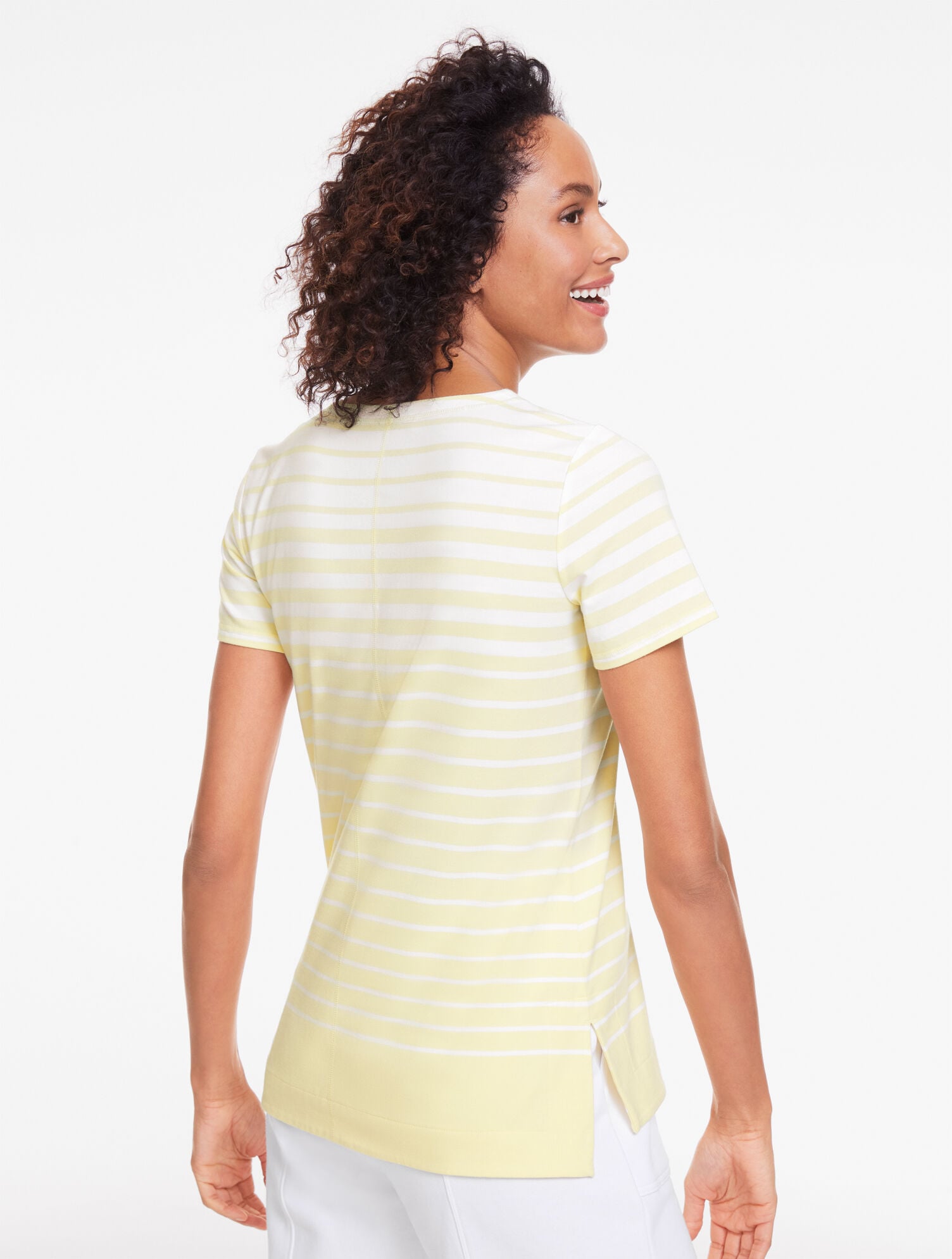 Supersoft Jersey Short Sleeve Crewneck Tee - Annual Stripe