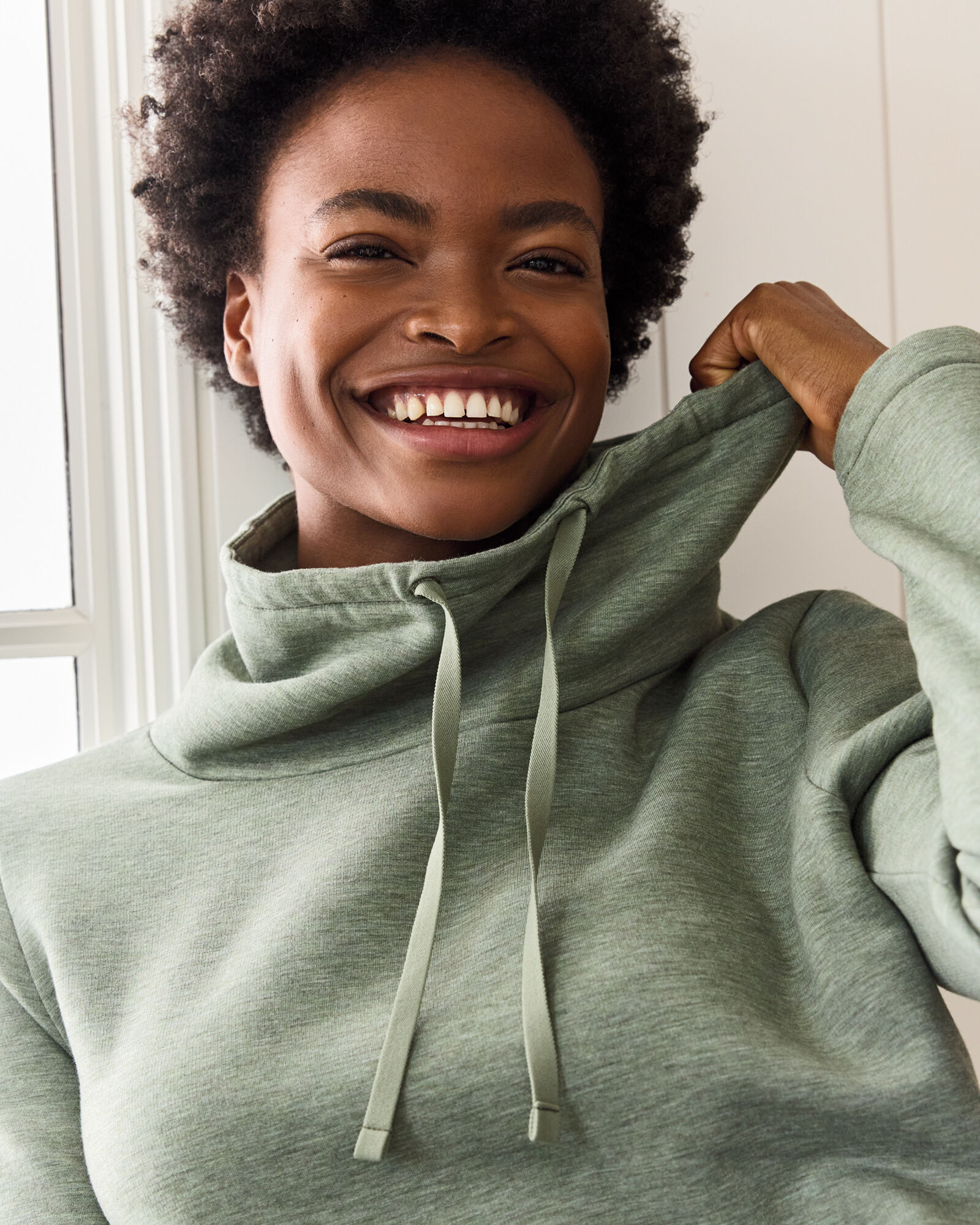 Fleece Cowl Neck Tunic