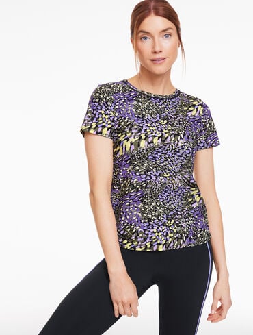 Active Jersey Short Sleeve Tee - Colorful Meadows