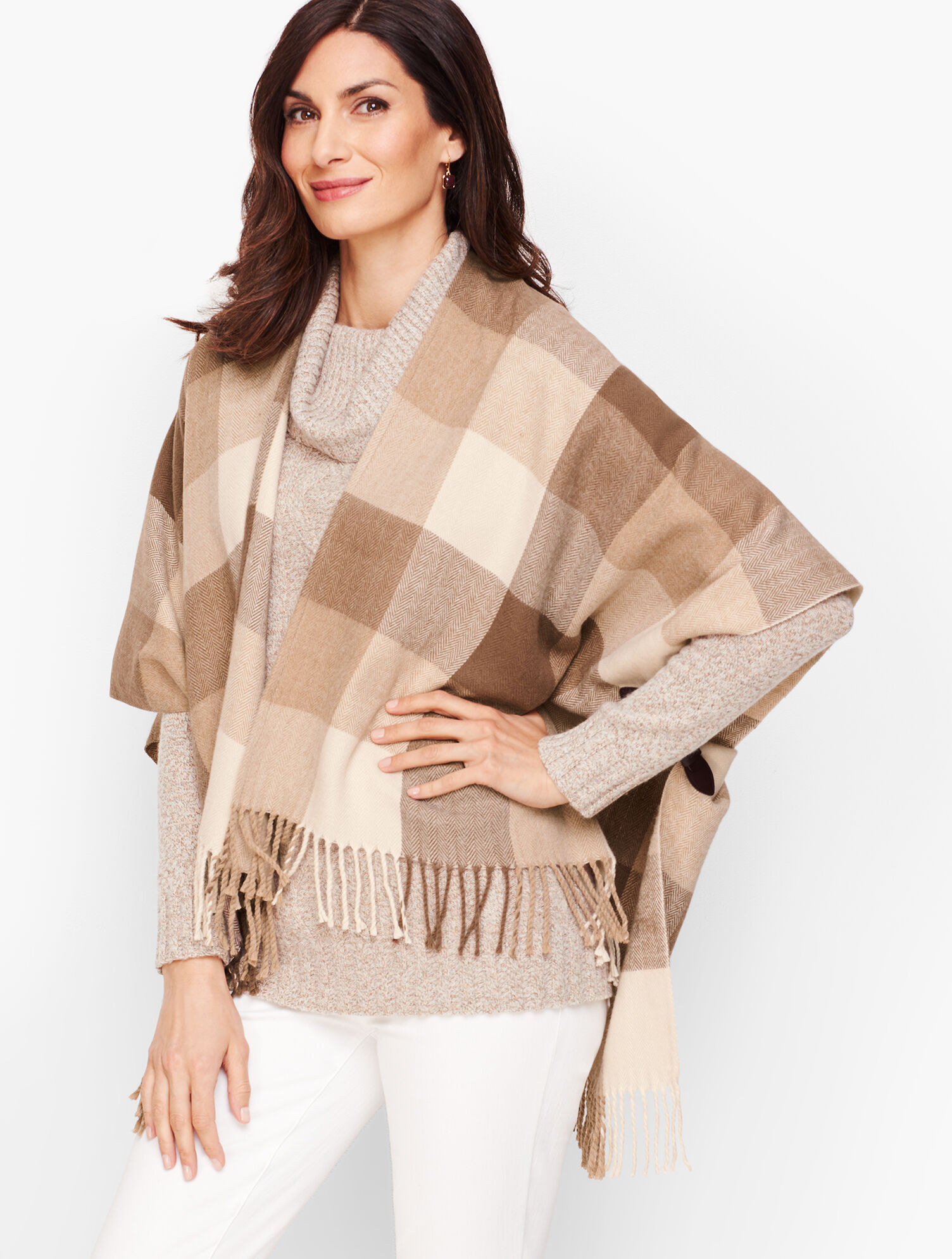 Talbots Ruanas Buffalo Plaid Ruana | Talbots