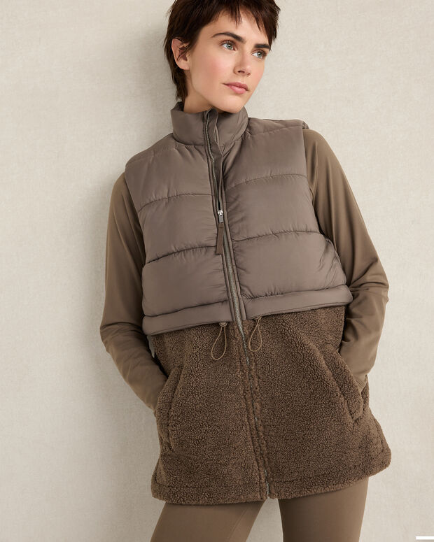 Sherpa Puffer Vest