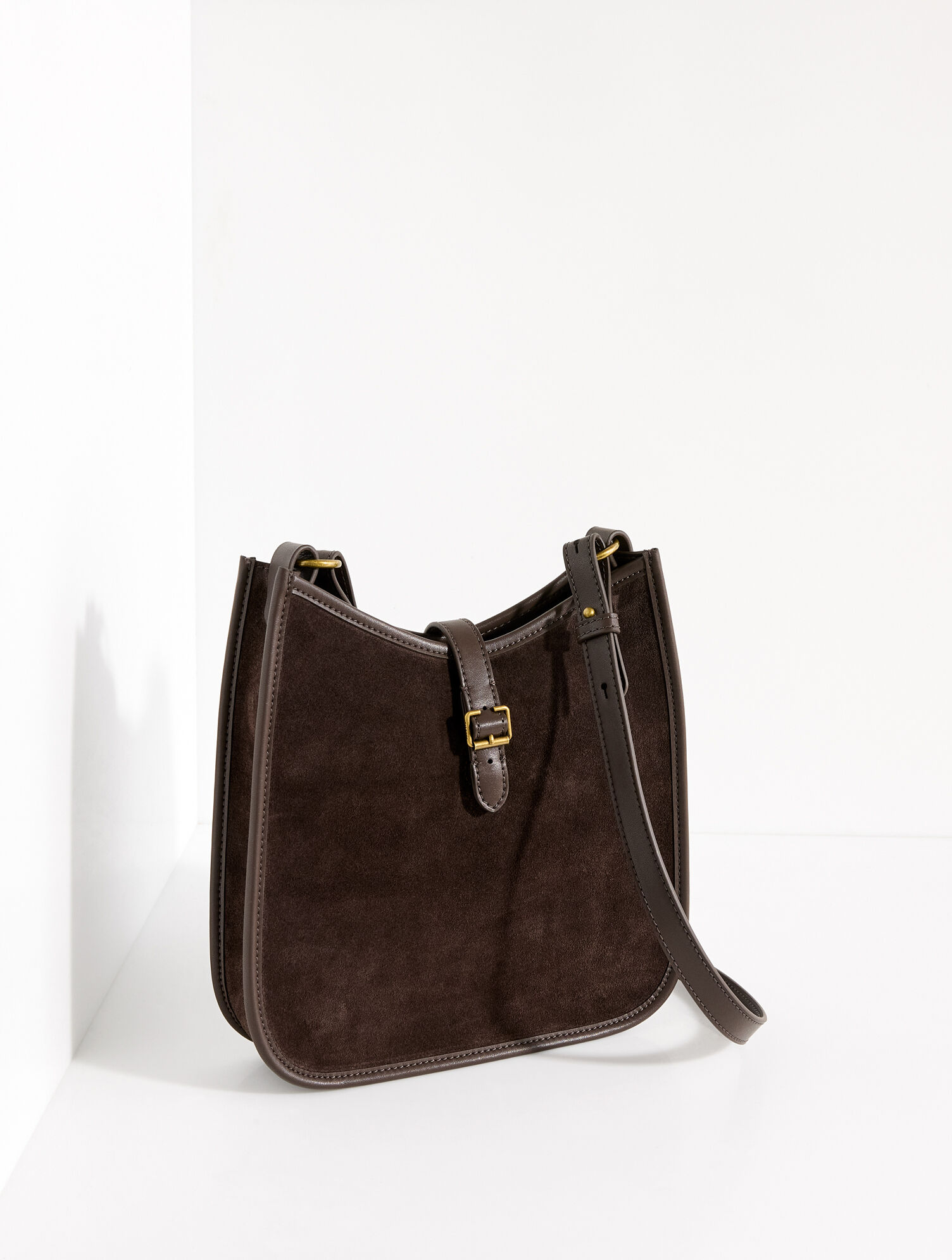 Nadine Suede Saddle Bag