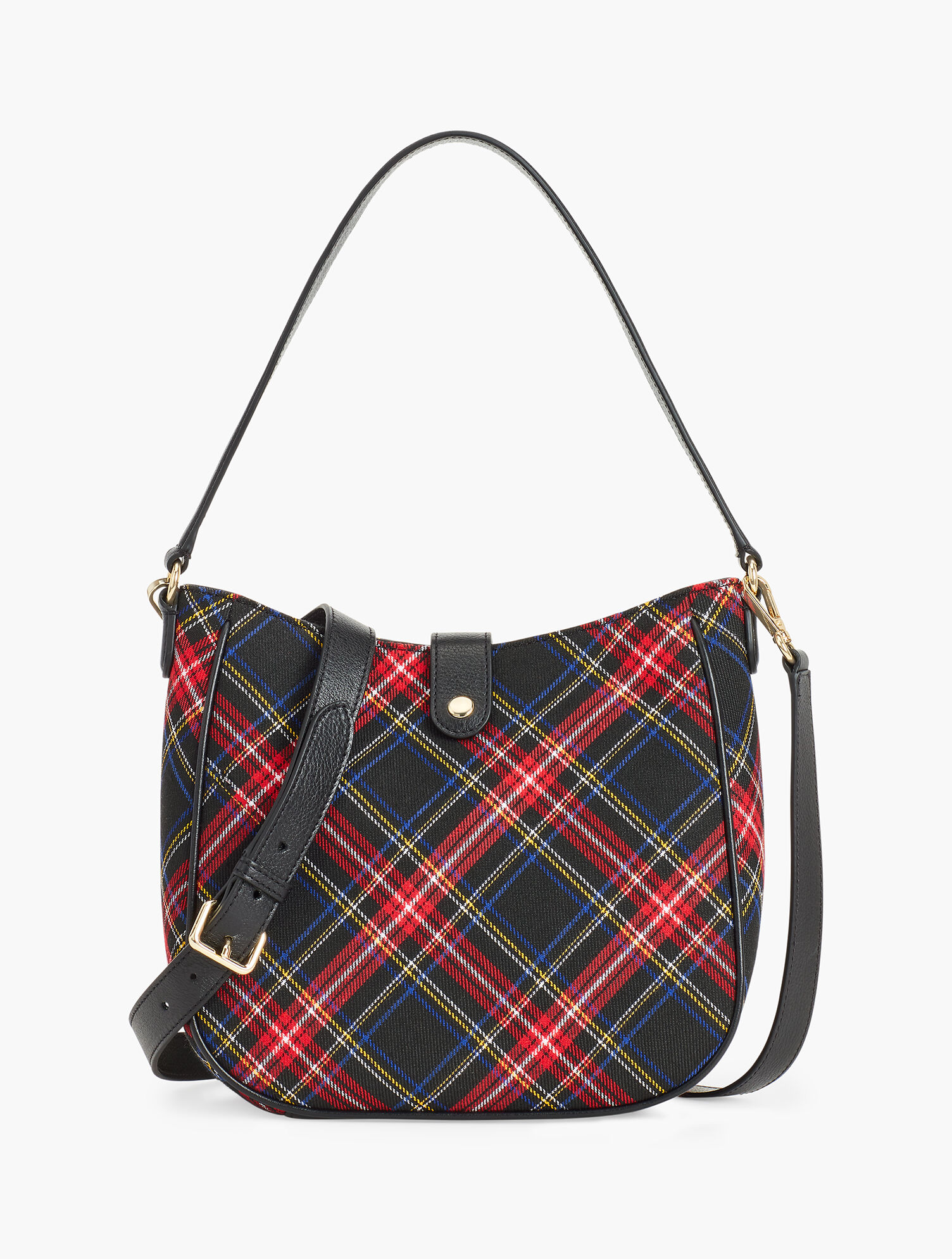 Plaid Hobo Bag