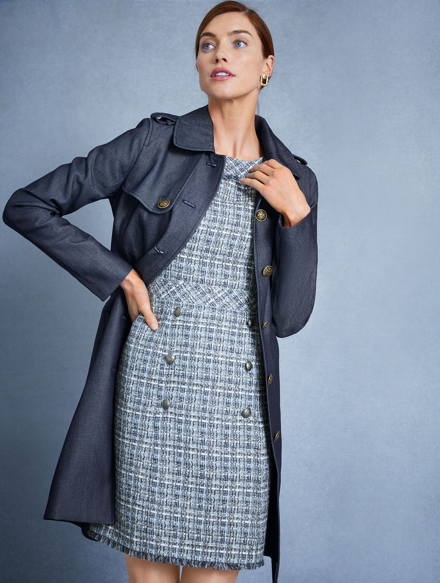 Denim Trench Coat