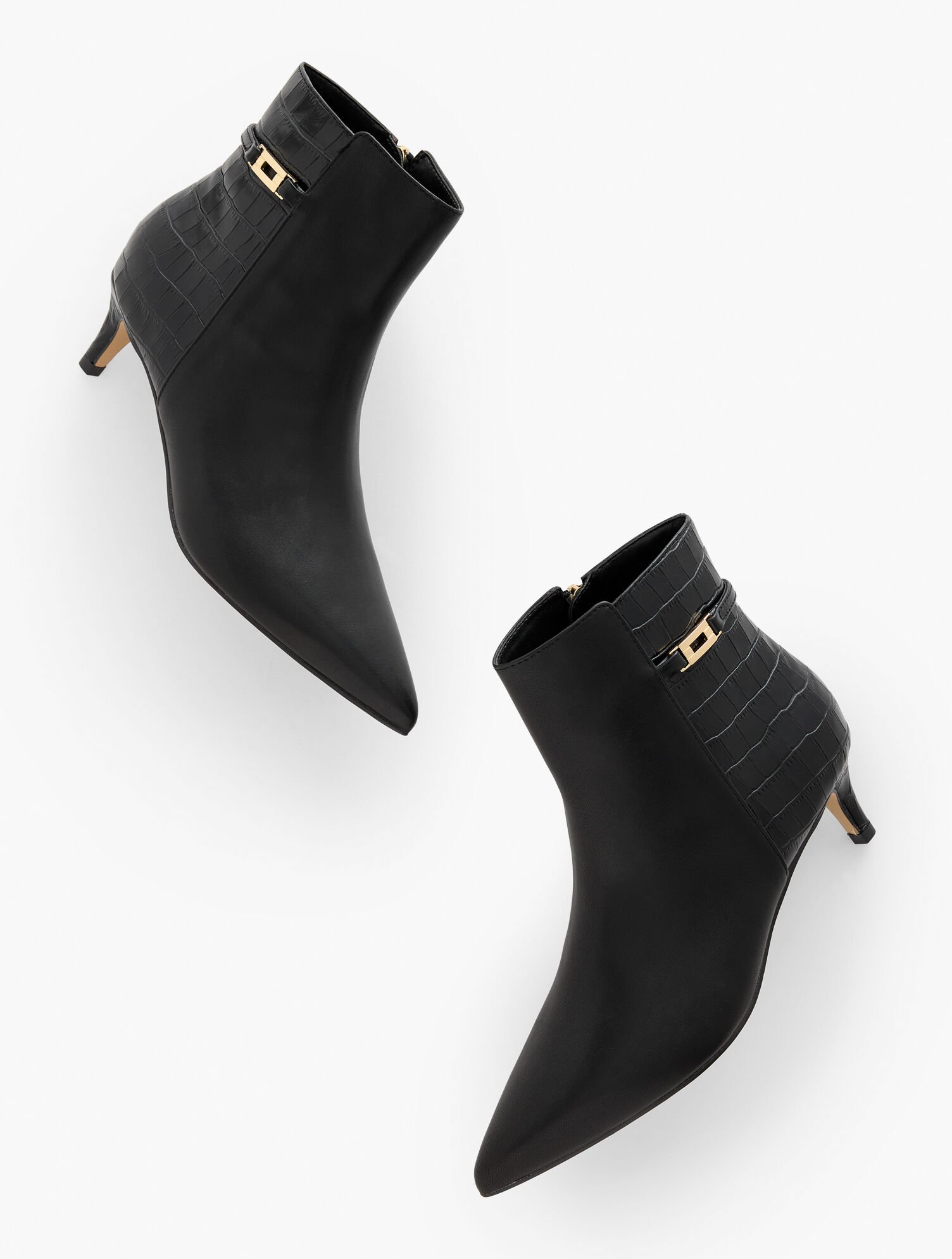 Kait Nappa Curved Heel Ankle Boots