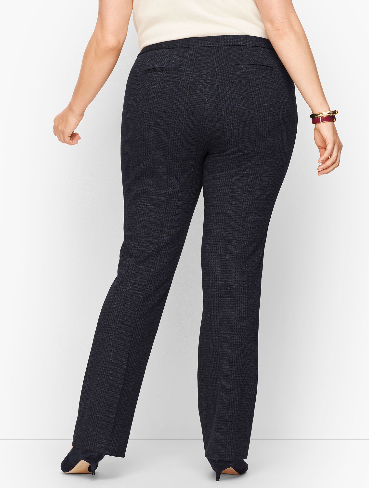 Luxe Knit Plaid Barely Boot Pants