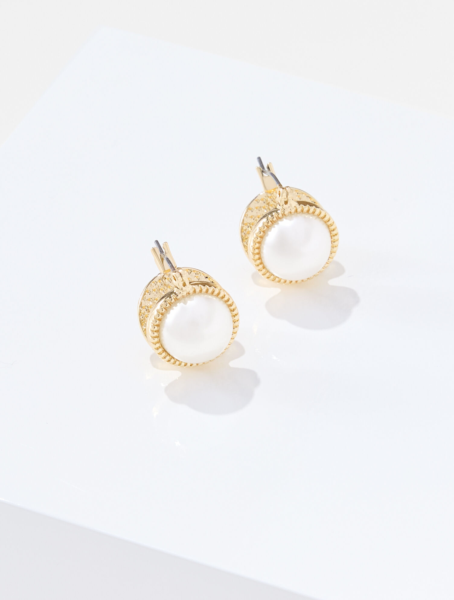 Pearl Front-Back Earrings