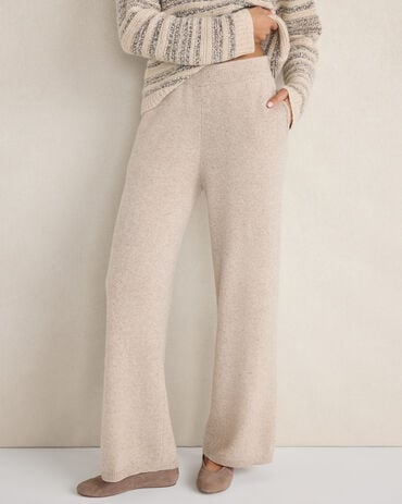 Cashmere Straight Leg Pants