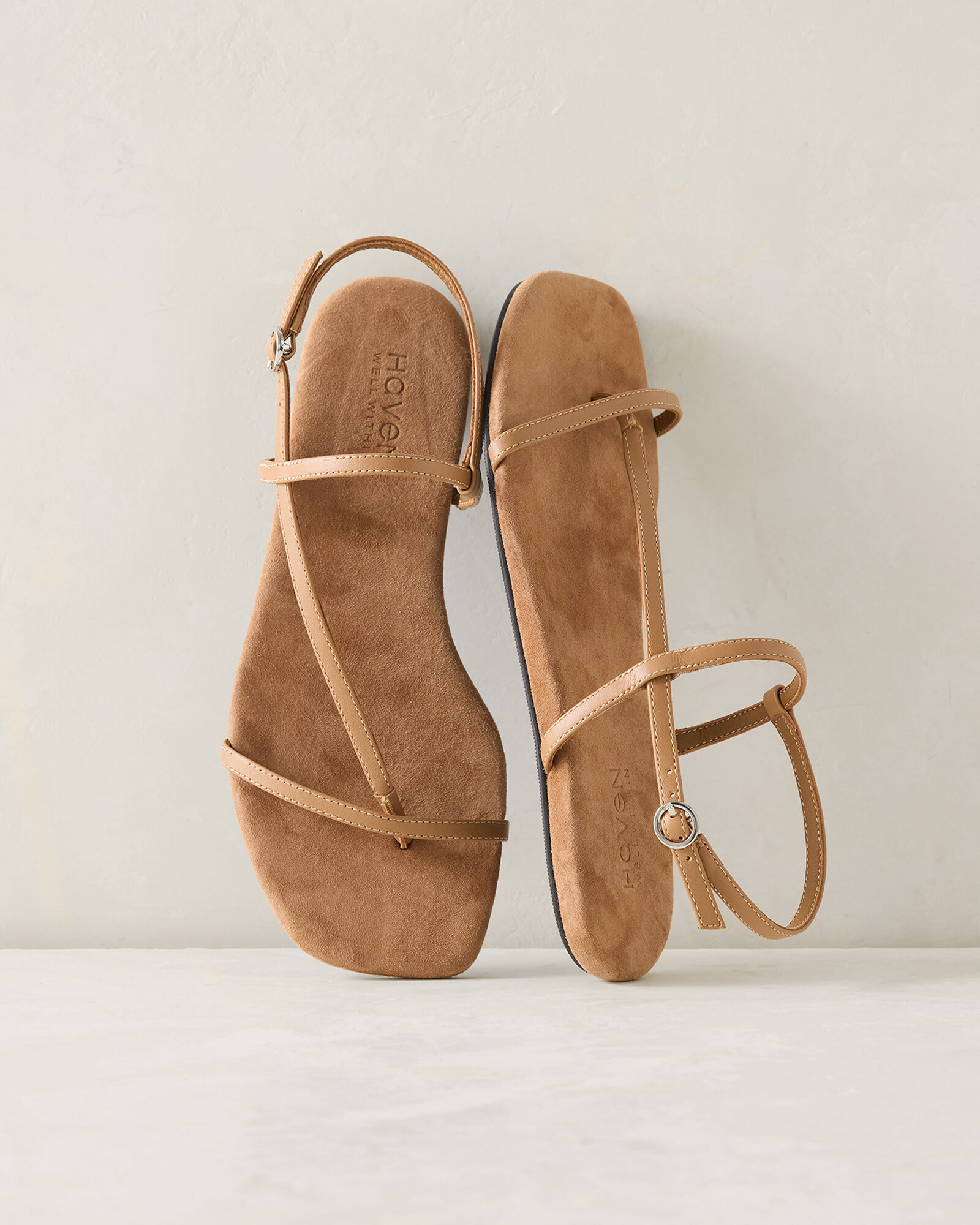 Leather T-Strap Sandals - image 2