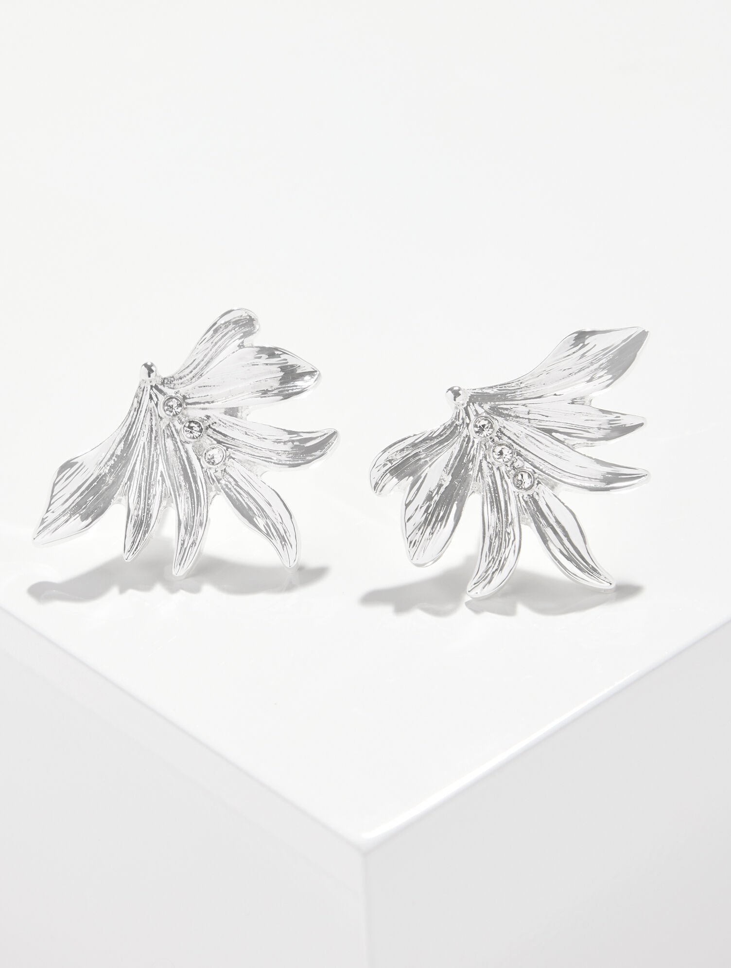 Palm Leaf Stud Earrings