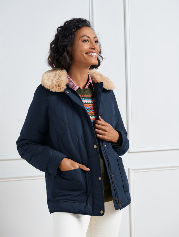 Quilted Bomber Jacket