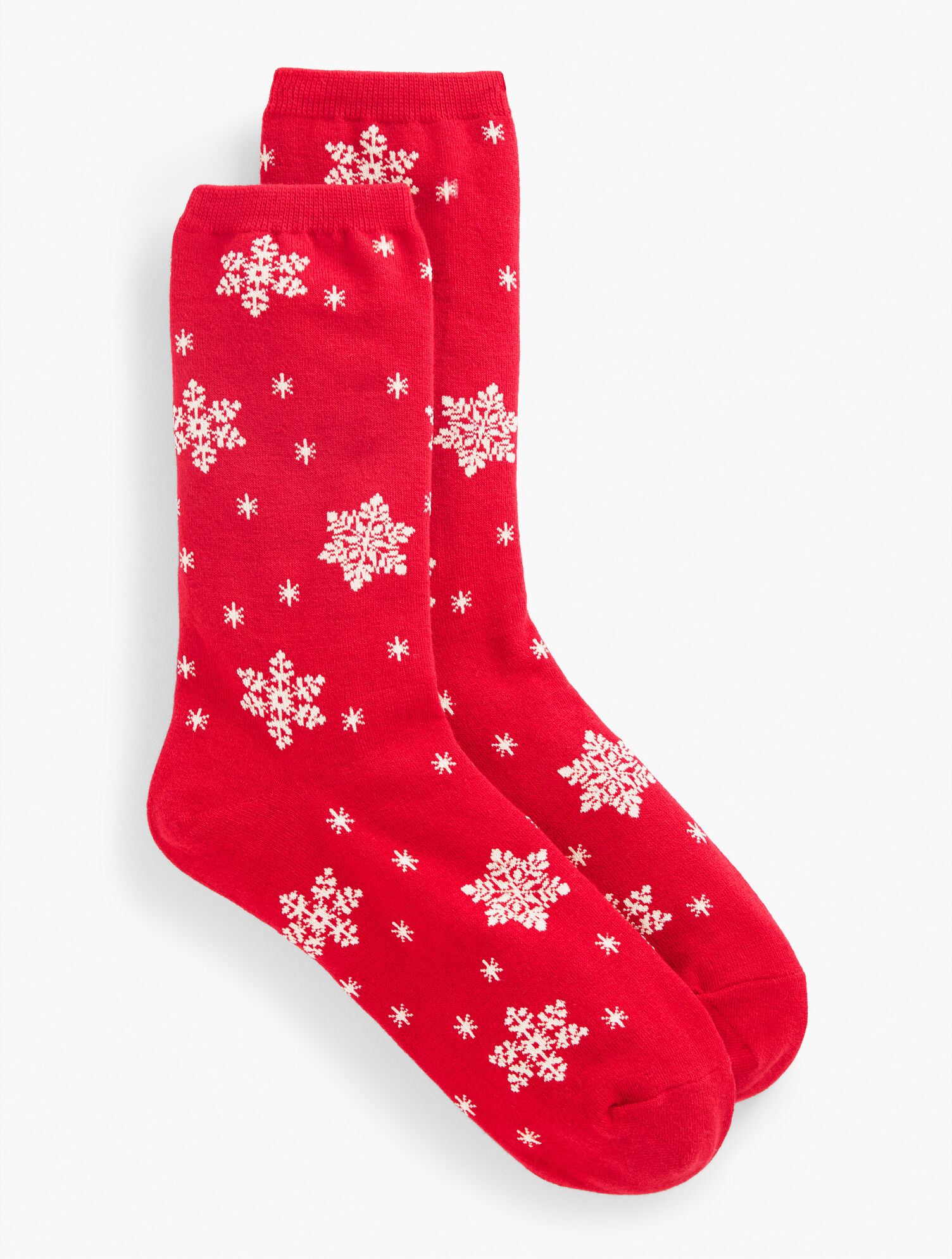 Tossed Snowflakes Trouser Socks | Talbots