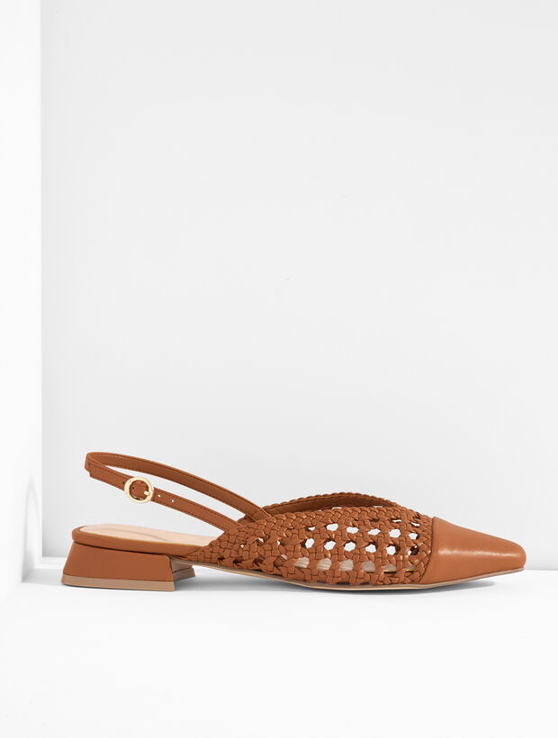 Stacey Woven Slingback Flats