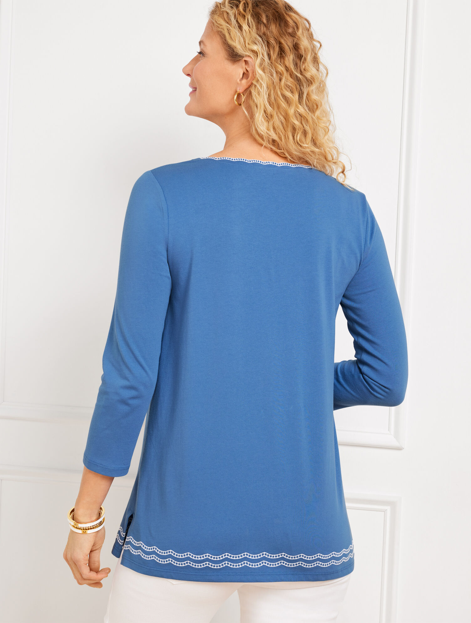Embroidered Palms Tunic