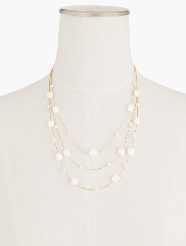 Classic Pearl Illusion Necklace