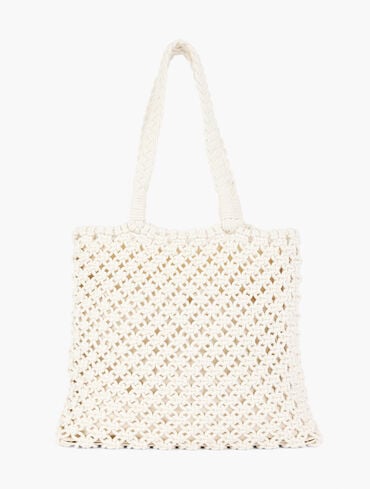 Knotted Cord Tote - Ivory