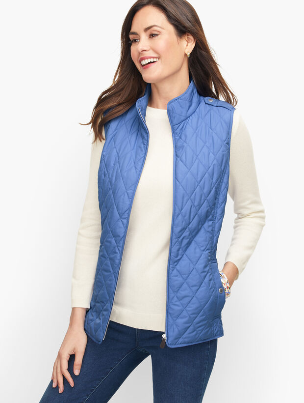 stüssy diamond quilted vest