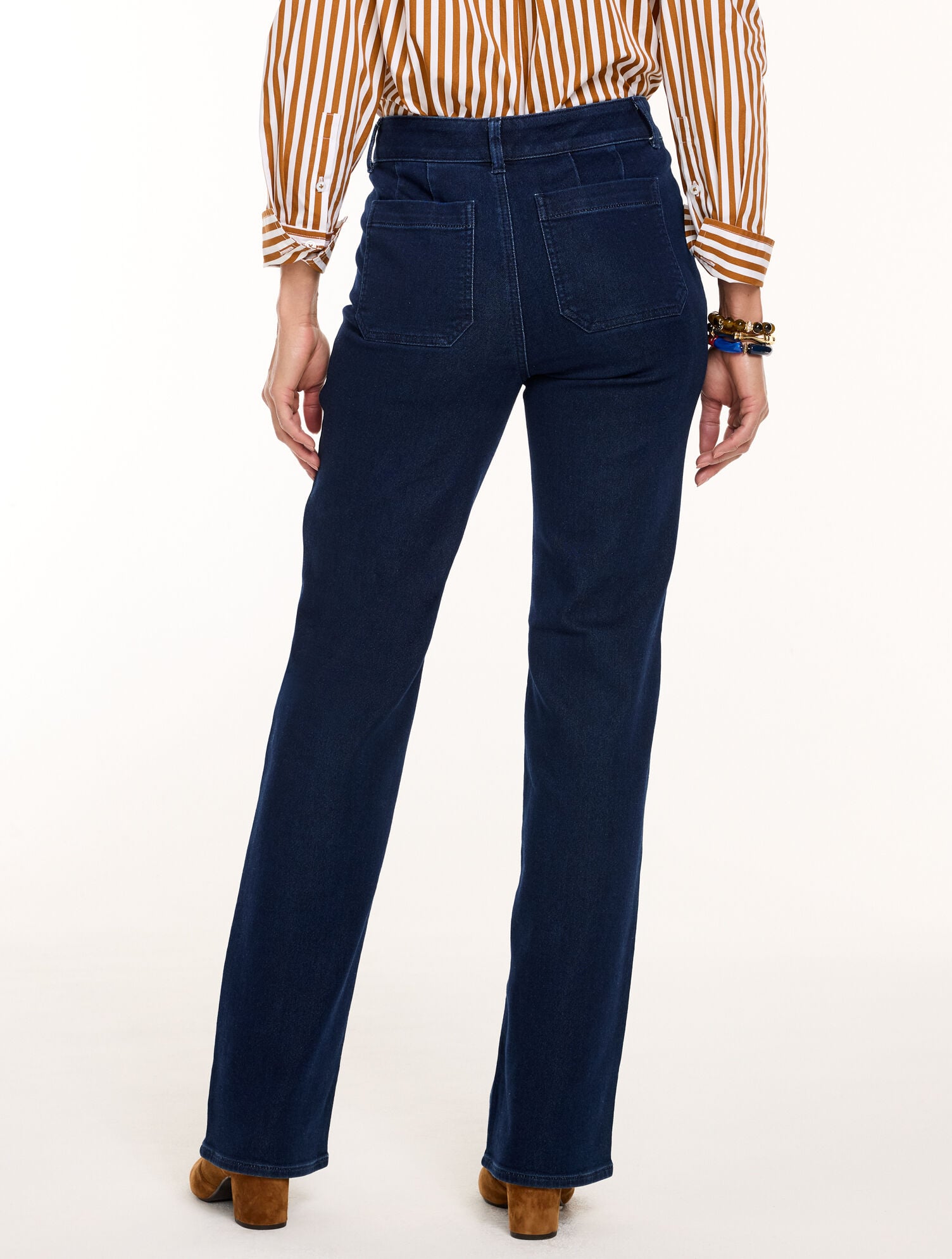 Knit Denim Bootcut Jeans - Rockland Wash - thumbnail 3