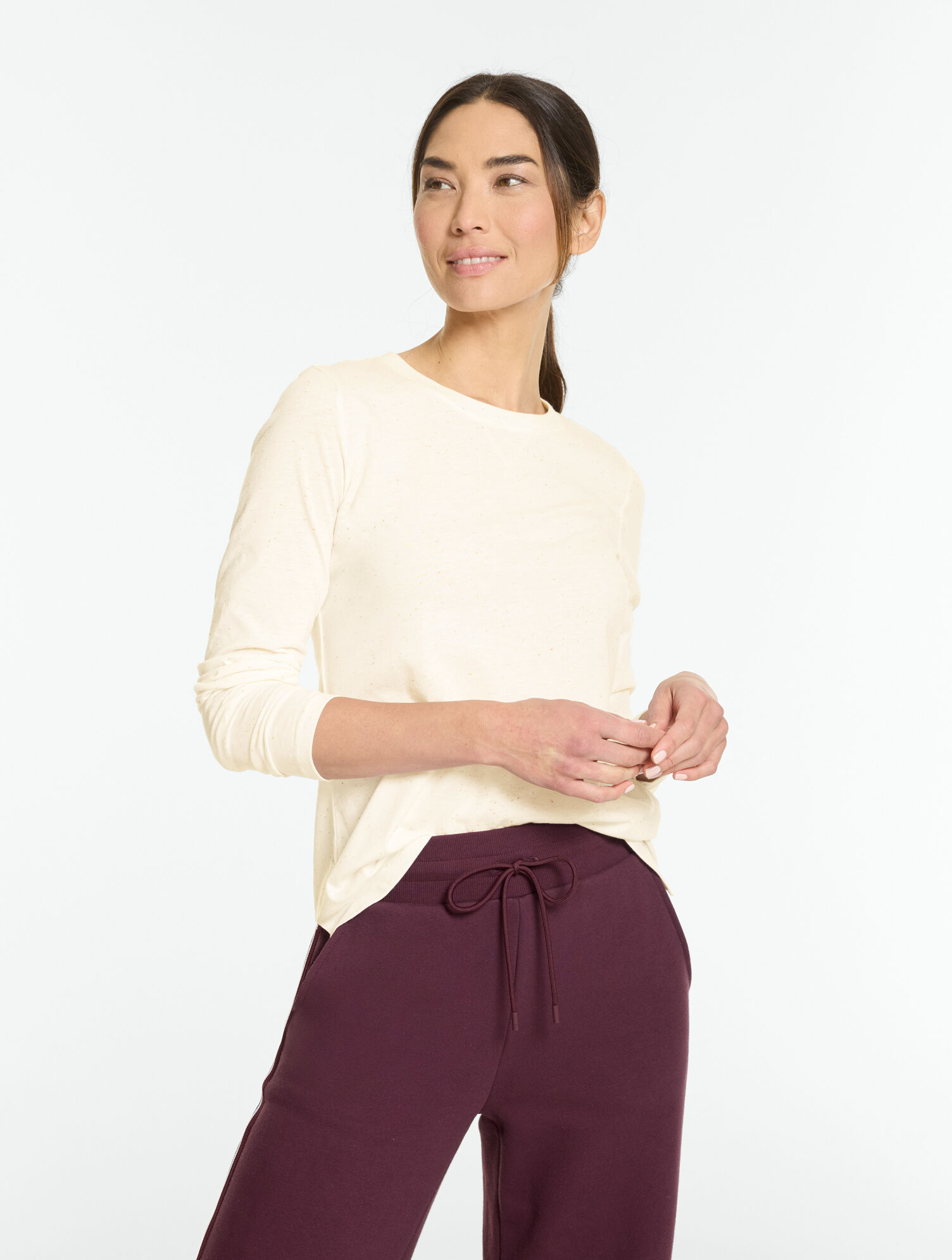 Supersoft Jersey Long Sleeve Crewneck Tee