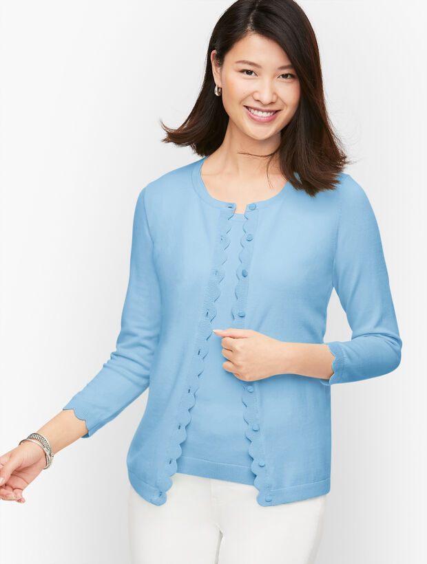 Charming Cardigan - Scallop Edge