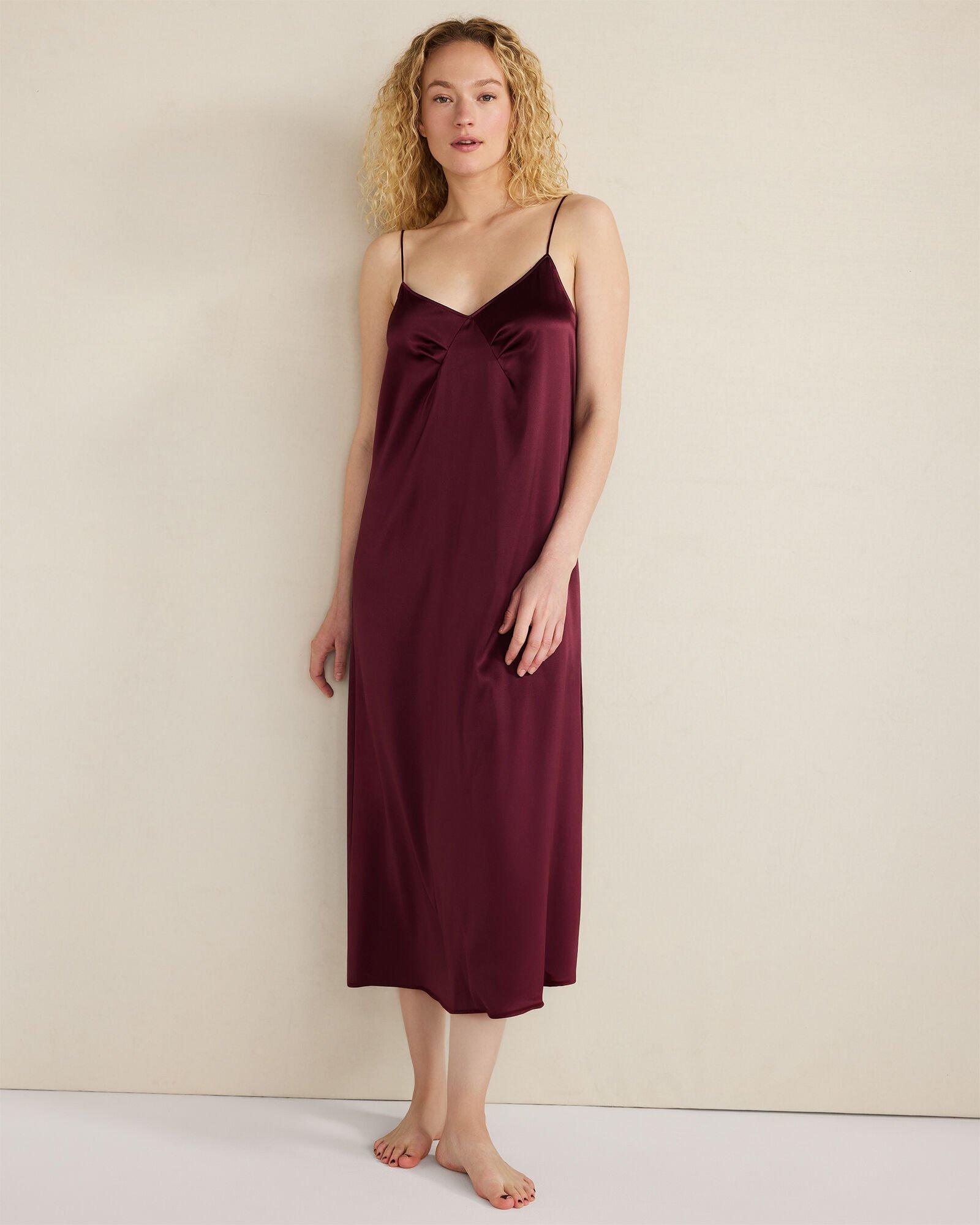 Washable Silk Pleated Chemise