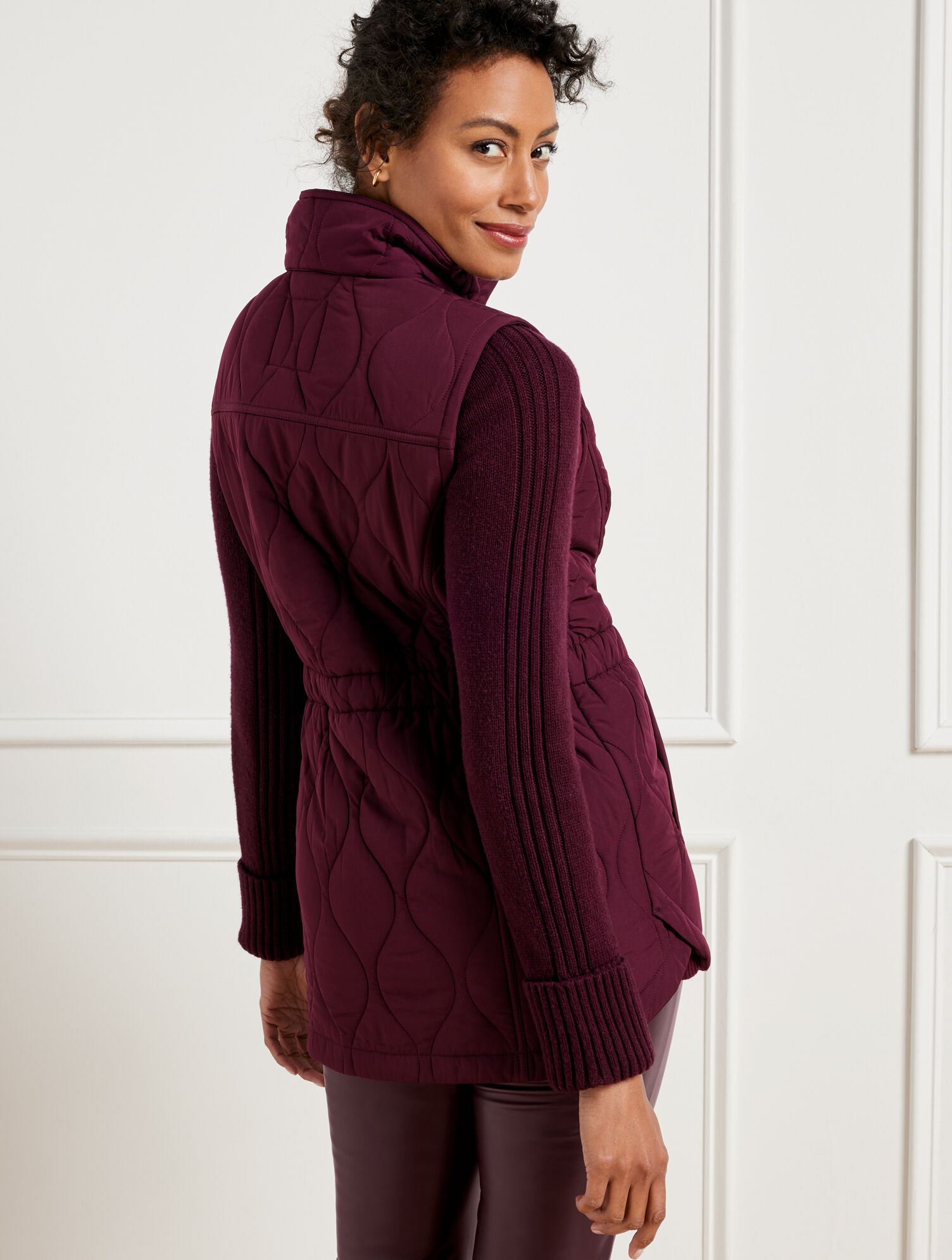 Quilted Long Vest