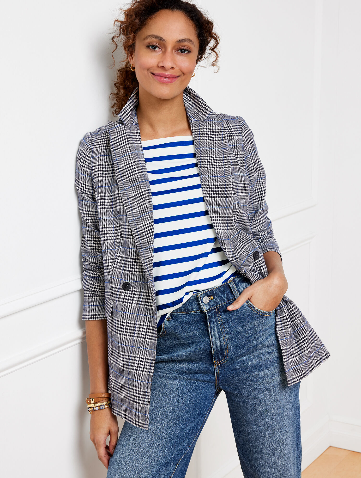 Glen Plaid Blazer