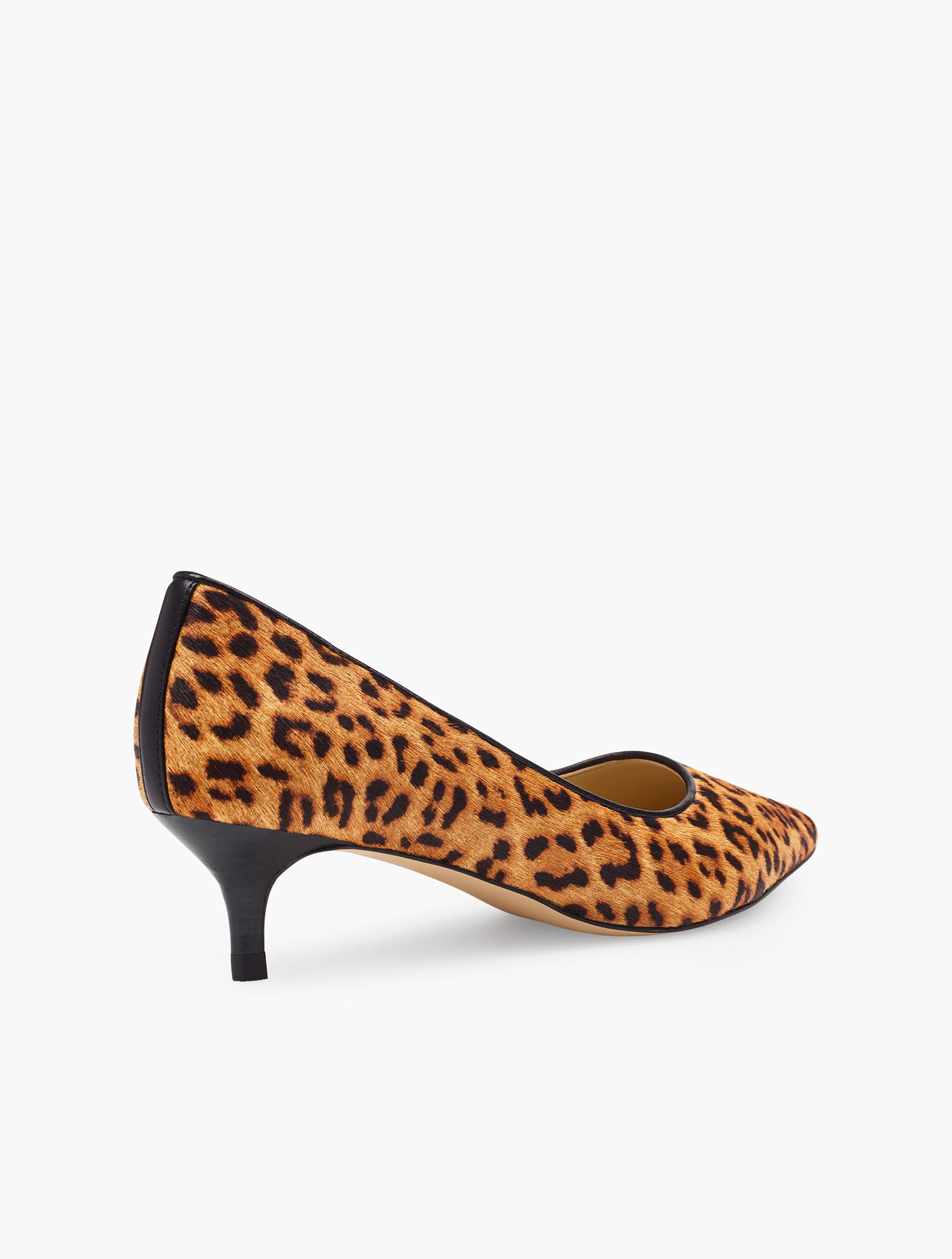 Sylvie Kitten Heel Pumps - Calf Hair