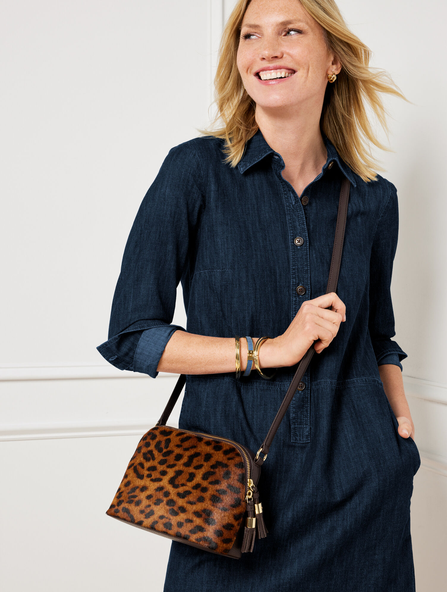 Crossbody Bag - Calf Hair Leopard