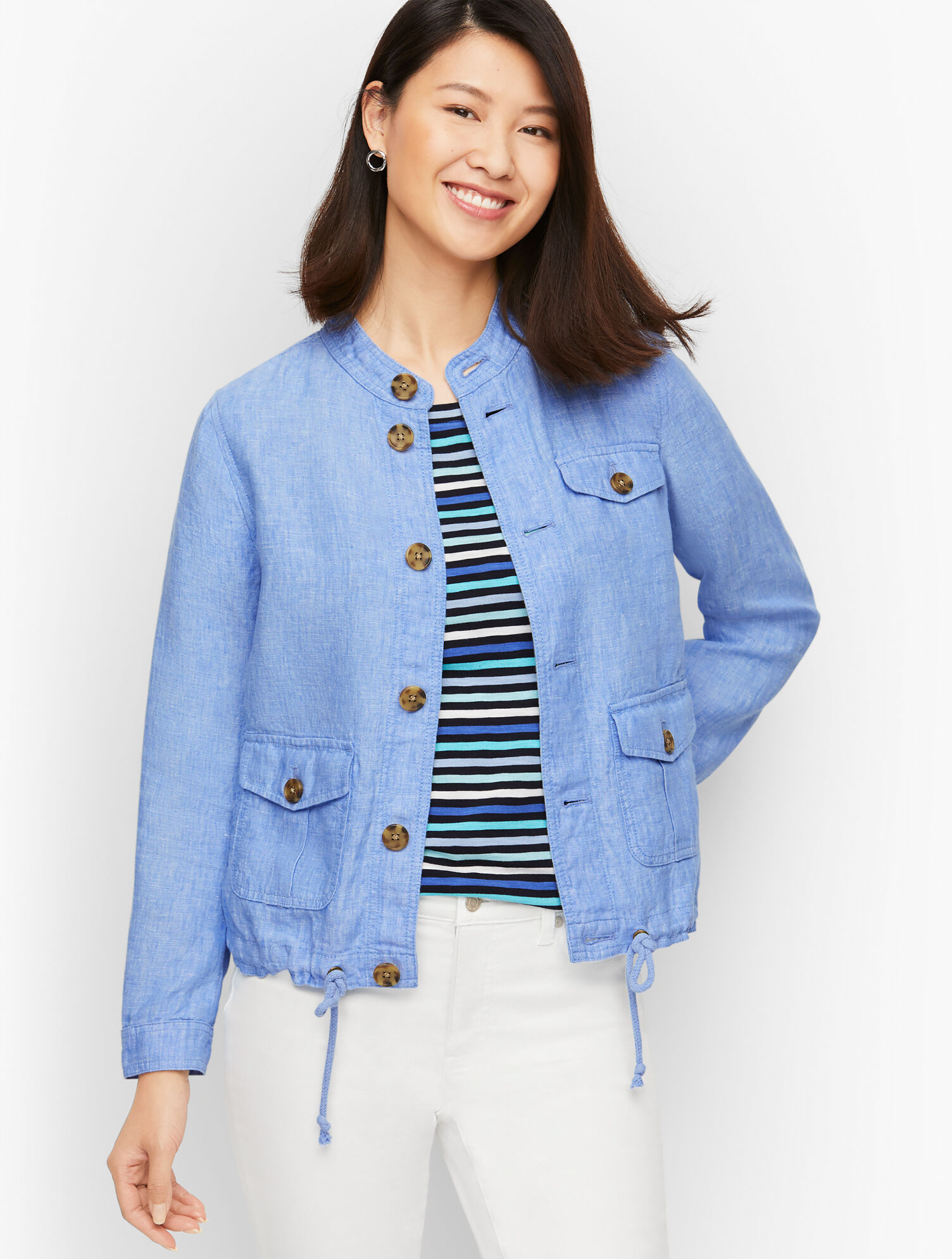 Washed Linen Jacket | Talbots