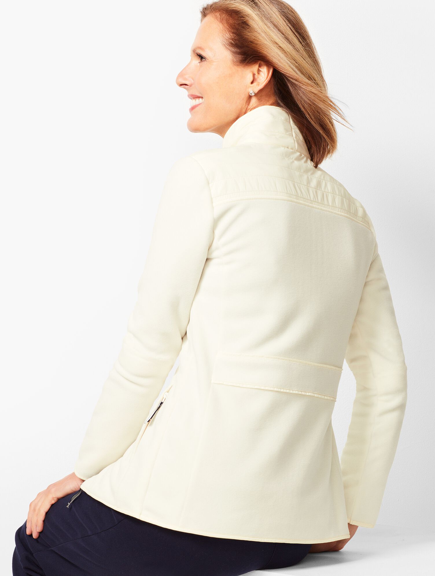 Solid Polar Fleece Jacket
