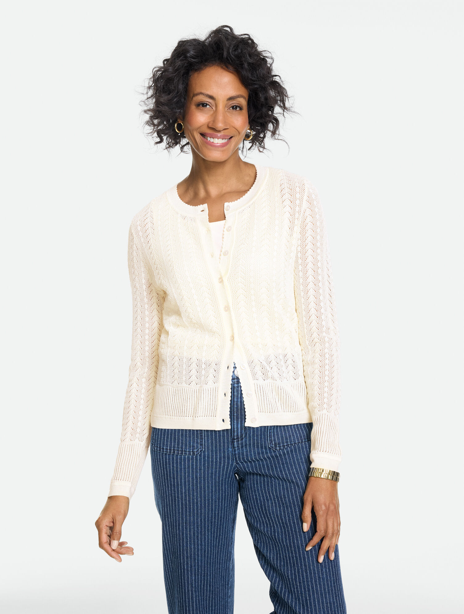 Pointelle Charming Cardigan