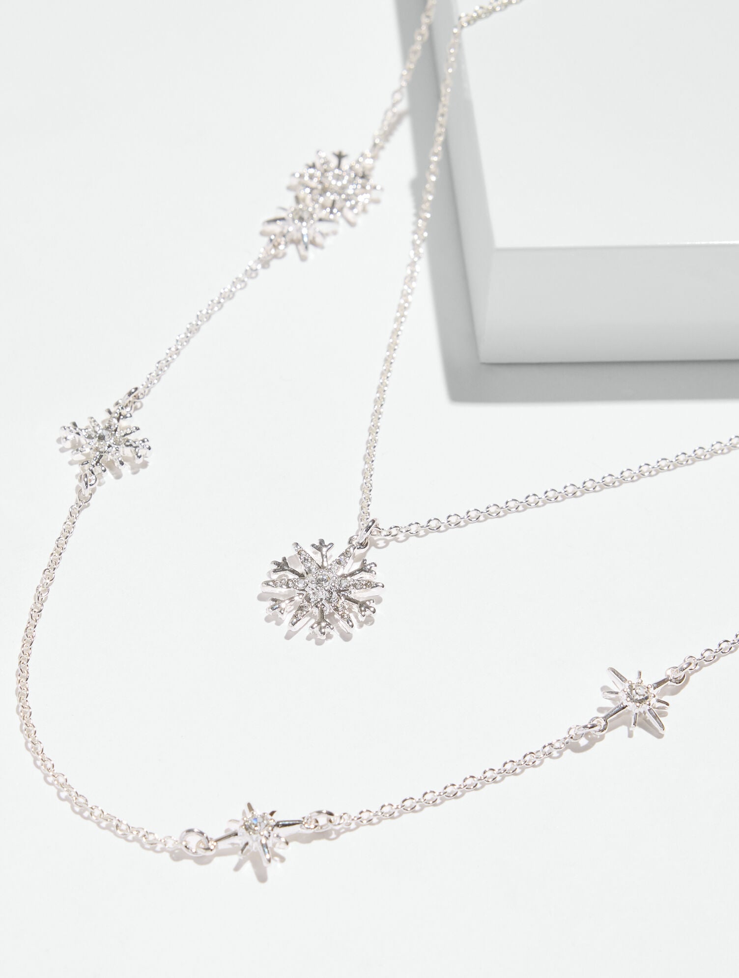 Sparkling Snowflake Necklace