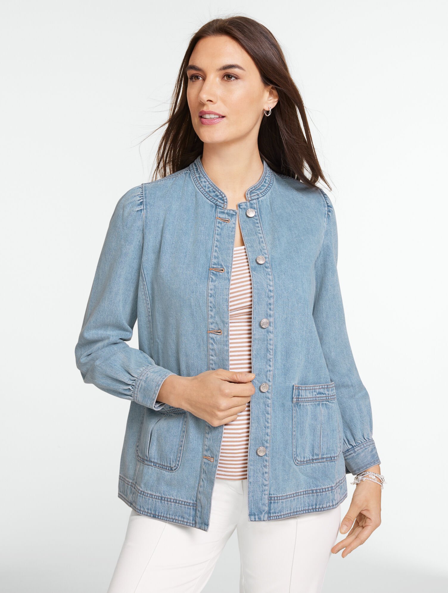 Luxe Cotton Denim Jacket