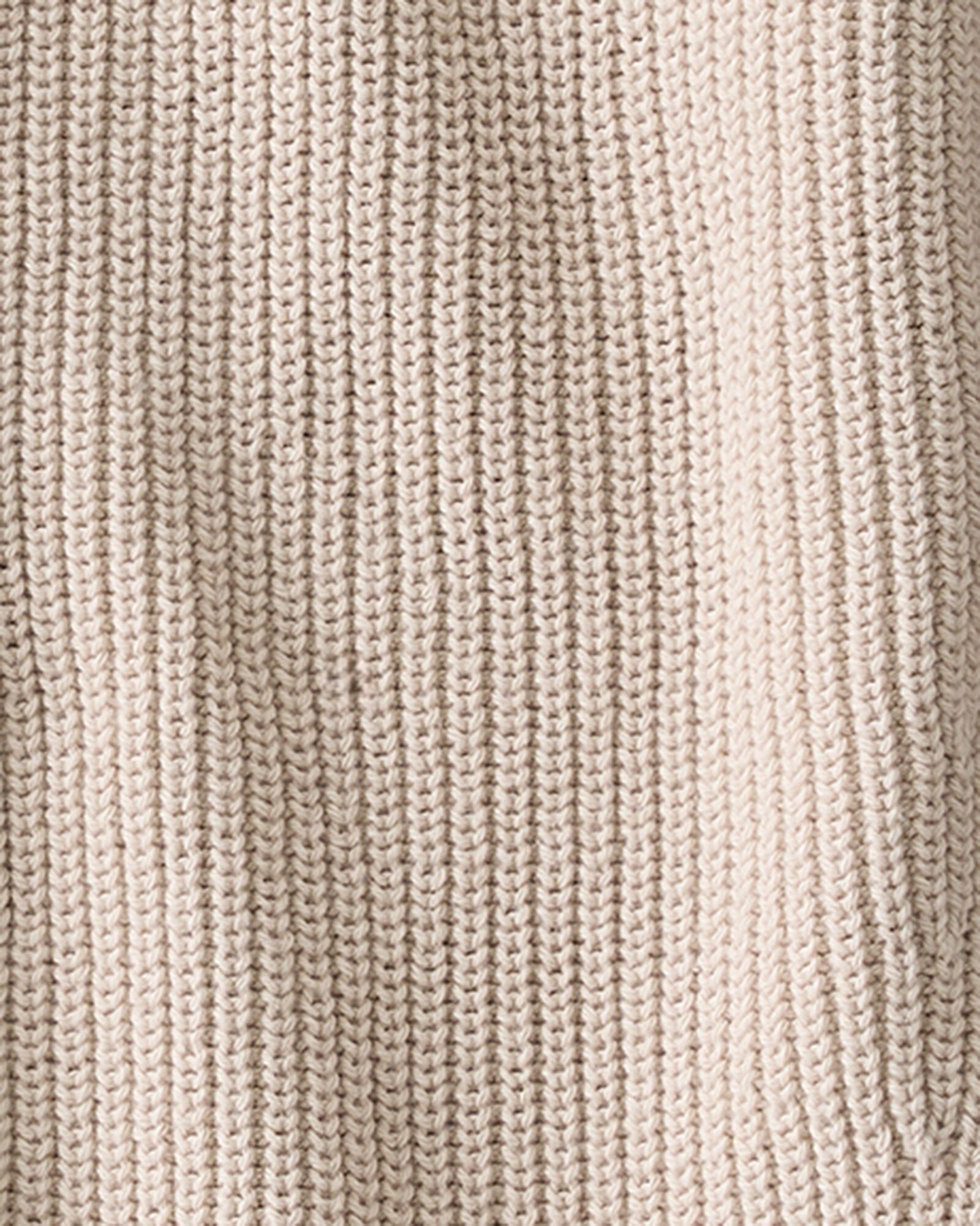 Organic Cotton Shaker Stitch Open Front Cardigan