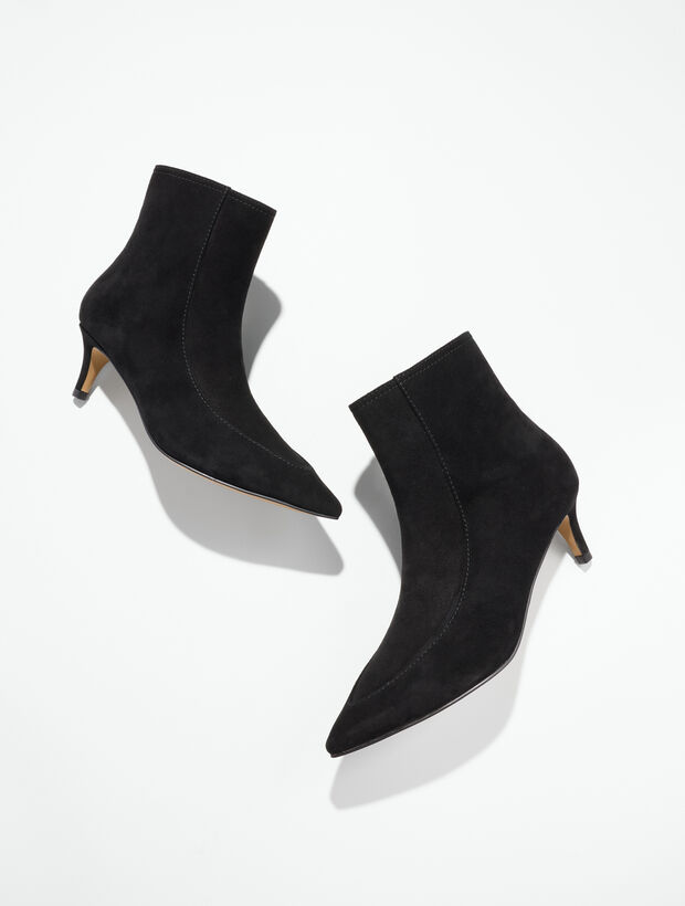 Kait Suede Flare Ankle Boots
