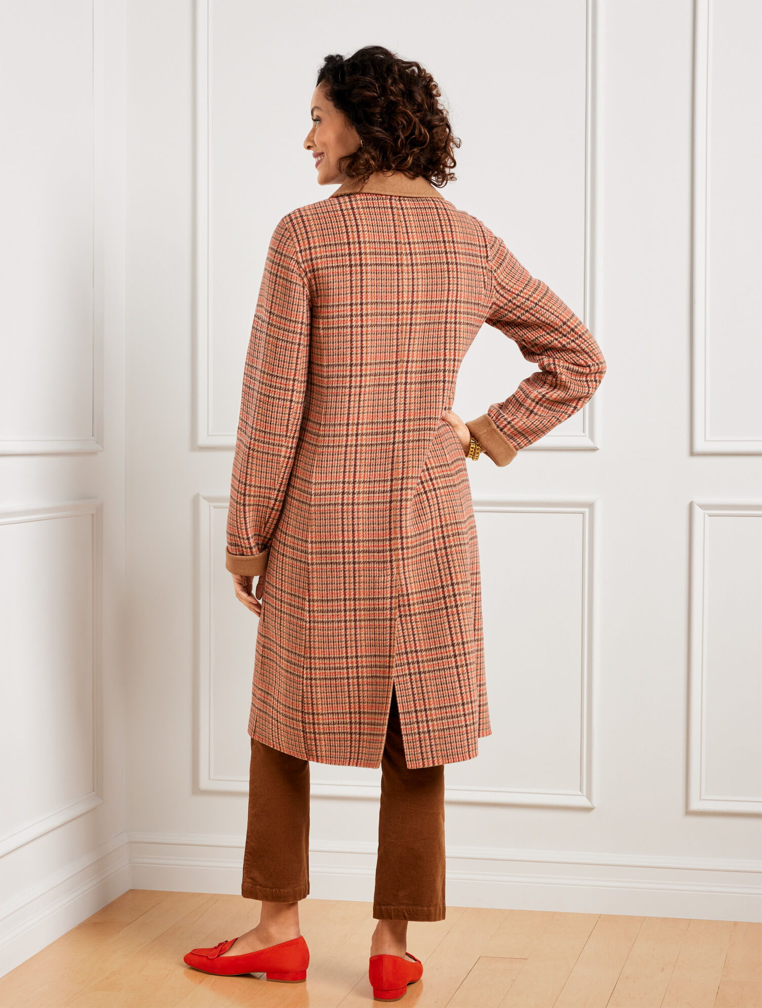 Wool Blend Coat - Campfire Plaid