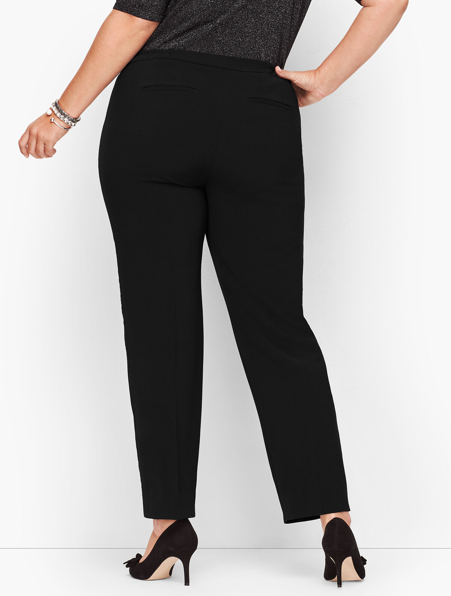 Stretch Crepe Tuxedo Pants
