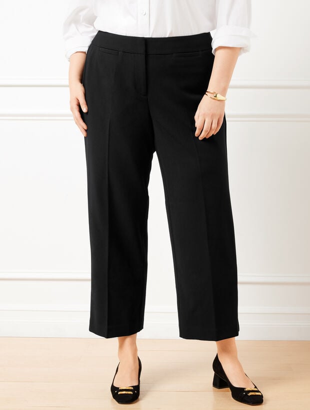 Plus Exclusive Tailored Stretch Slim Wide Ankle Pants Talbots