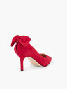 Erica Bow Suede Pumps